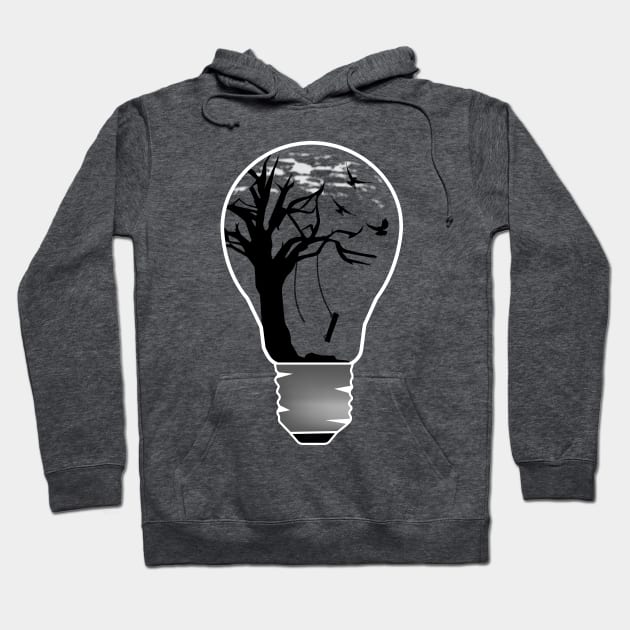 Light Bulb Tree Hoodie by Nomich